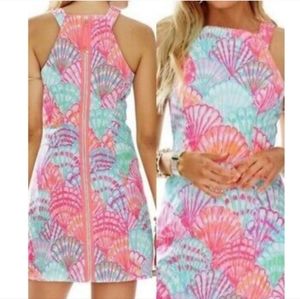 Lilly Pulitzer Dress Oh Shello Simone Shift Dress Shell Print Size 16